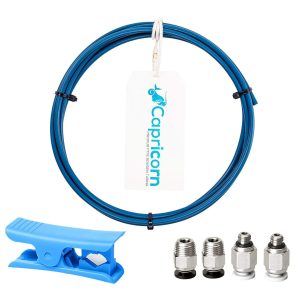 Capricorn XS PTFE 1m + Cortador + Conectores — Tubo Bowden 1.75mm
