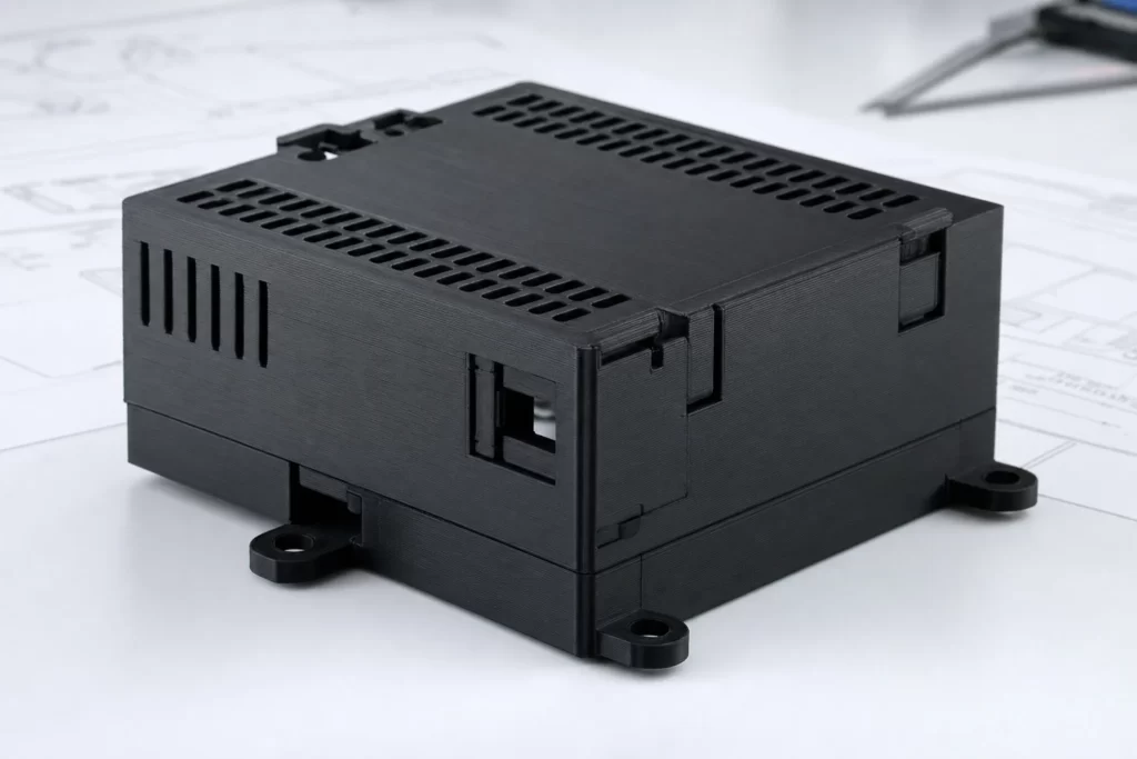 Caixa técnica e adaptador FDM para maquinaria industrial