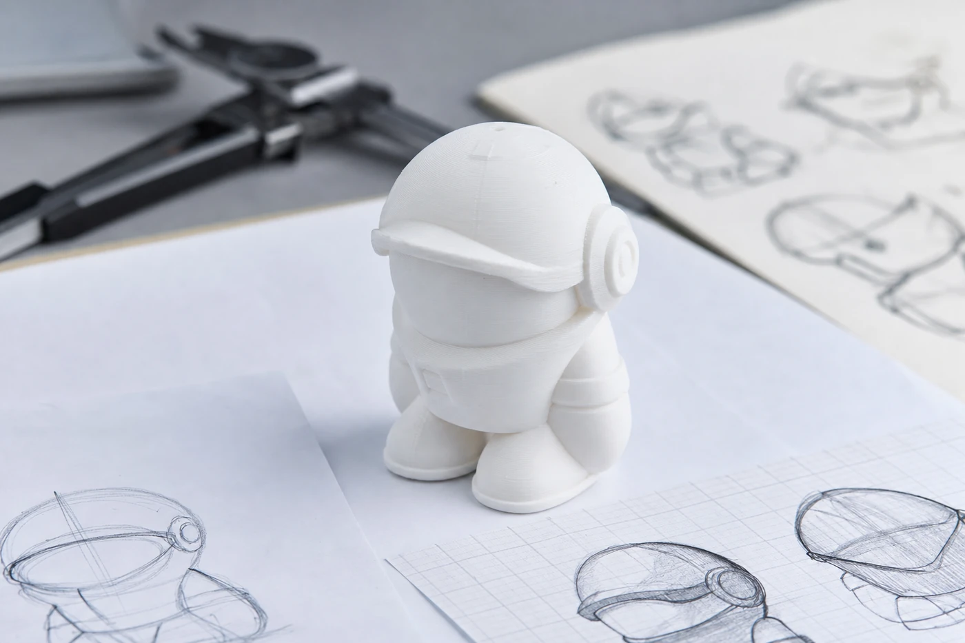 Prototipo de juguete impreso en 3D FDM como modelo de presentación no final