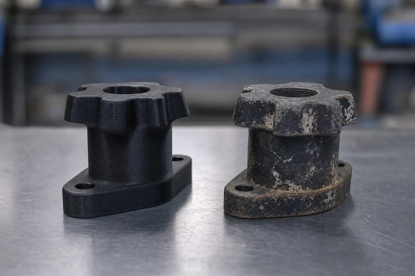 Repuesto auxiliar fabricado por impresión 3D FDM