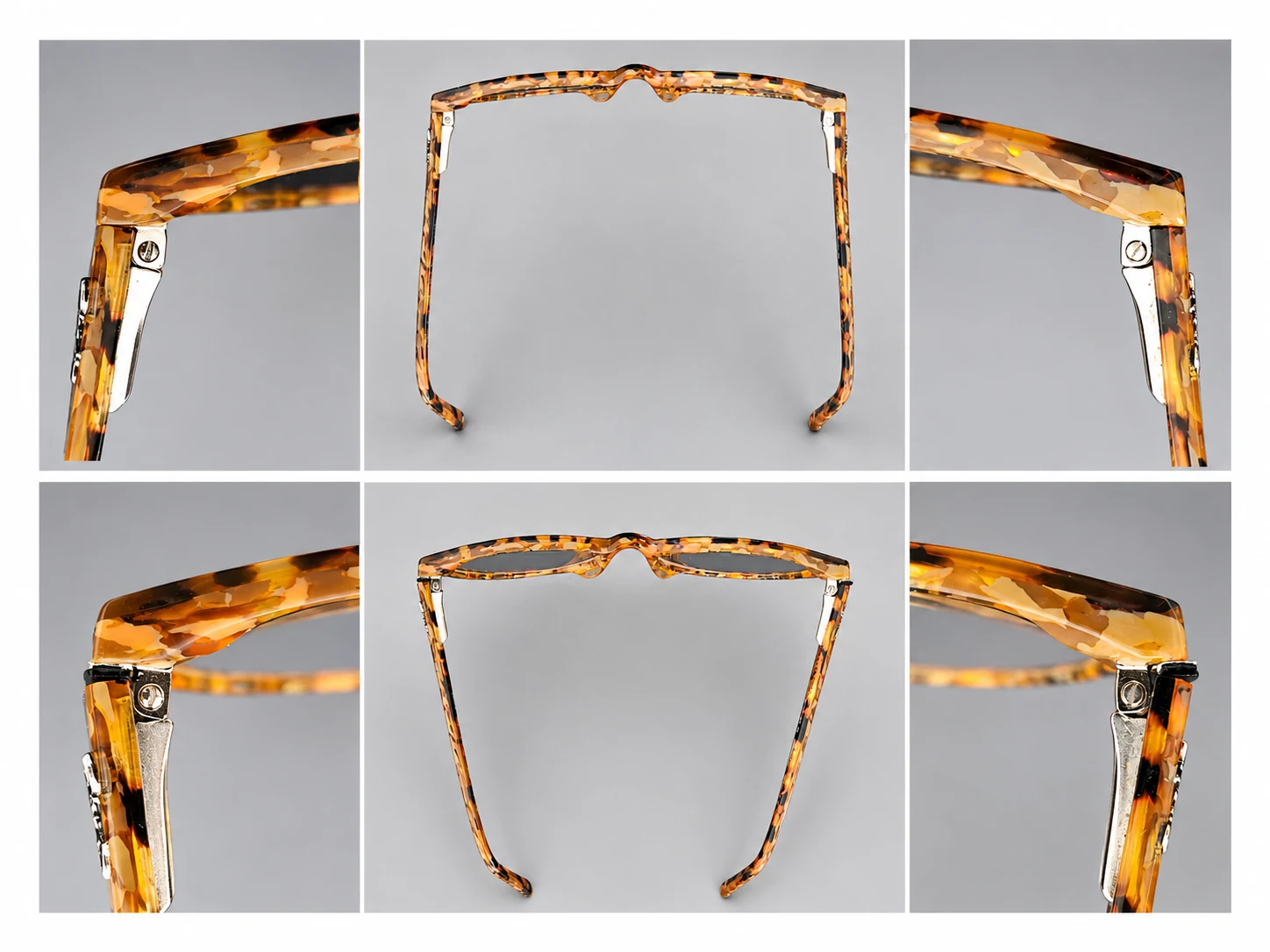 Comparativa antes y después de unas gafas con Sistema LAP One, mostrando la apertura excesiva y la apertura limitada de la patilla