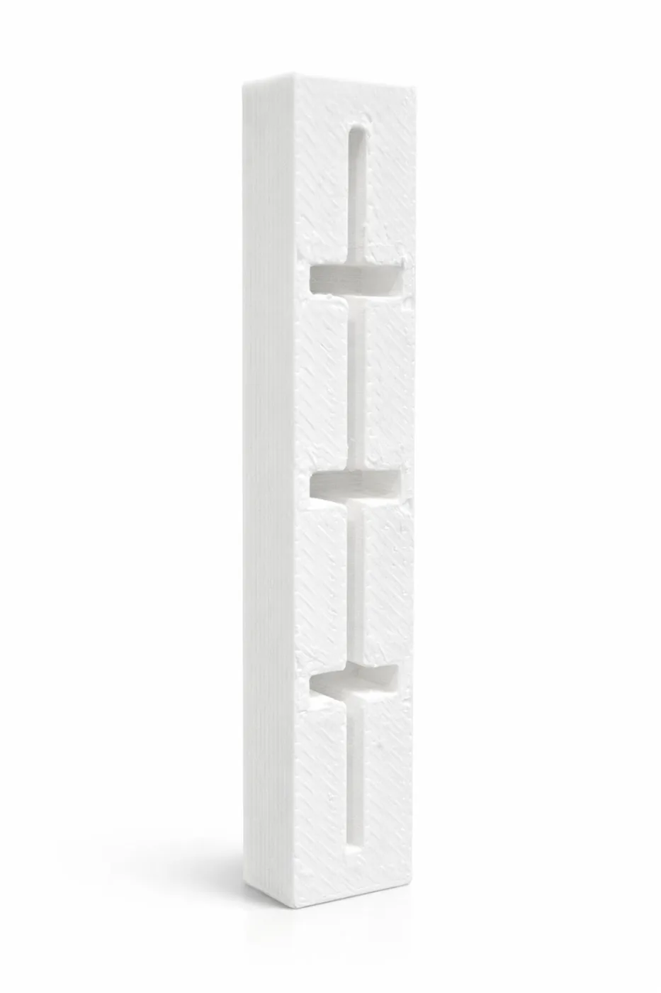 Pieza del Sistema LAP One en blanco, detalle del limitador de apertura de patillas
